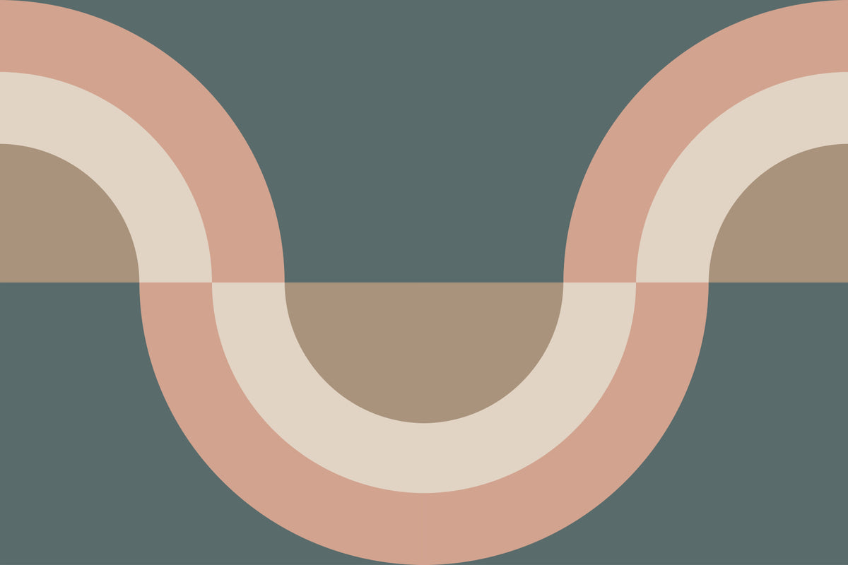 Modern Retro Arcs Decor Wallpaper⁠ in your room