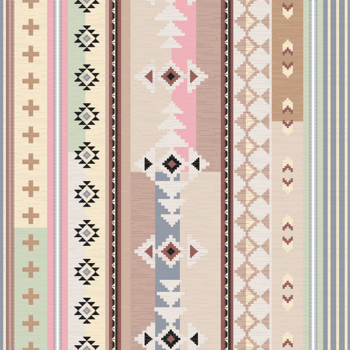 Papier peint bohème aztèque⁠ in your room — zoomed