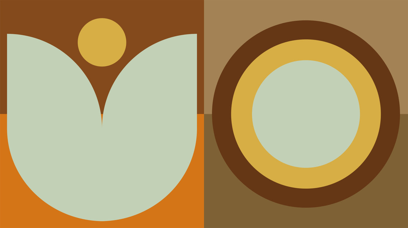 Boho Sun and Moon Wall Mural