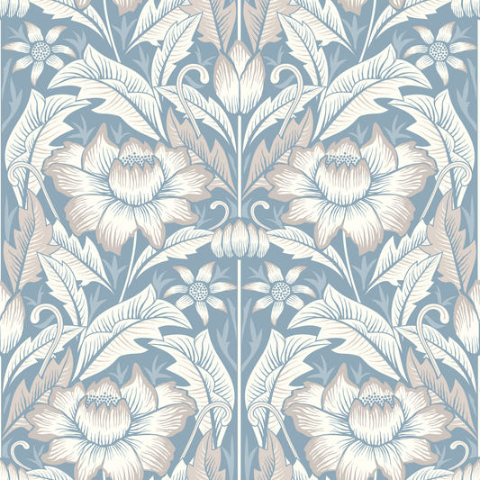 Timeless Garden – Mist Blue Wallpaper⁠