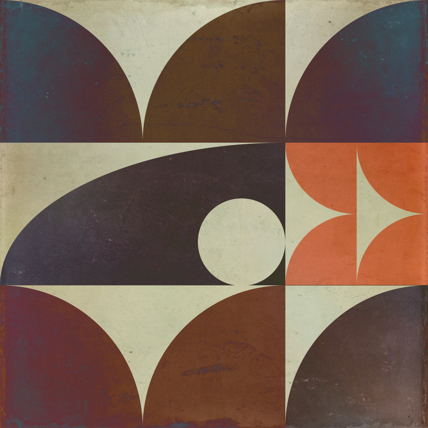 Geometrica 18 automne Papier peint mural