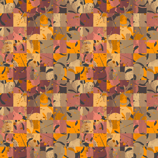 Abstract Patchwork Wall Mural