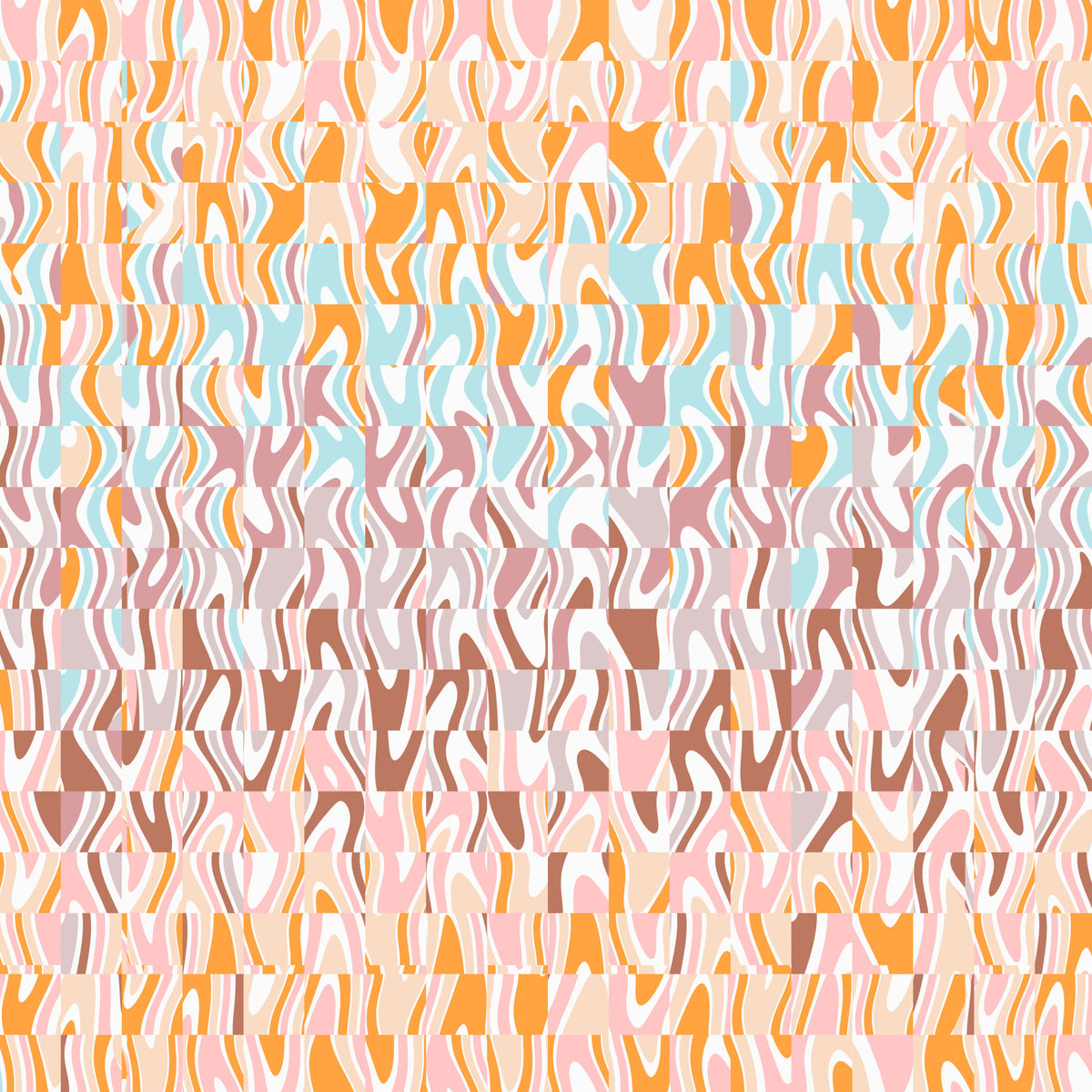 Melting Colors Wall Mural in your room — zoomed