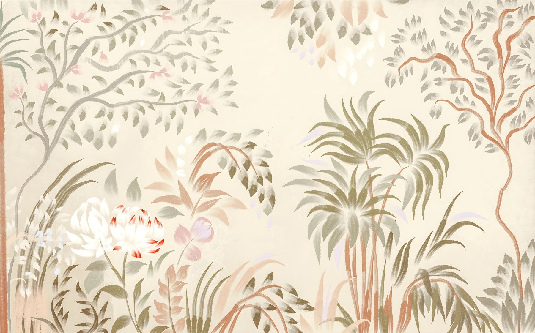 Garden Whispers Wall Mural in your room — zoomed