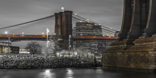 Brooklyn Bridge Nights Wall Mural
