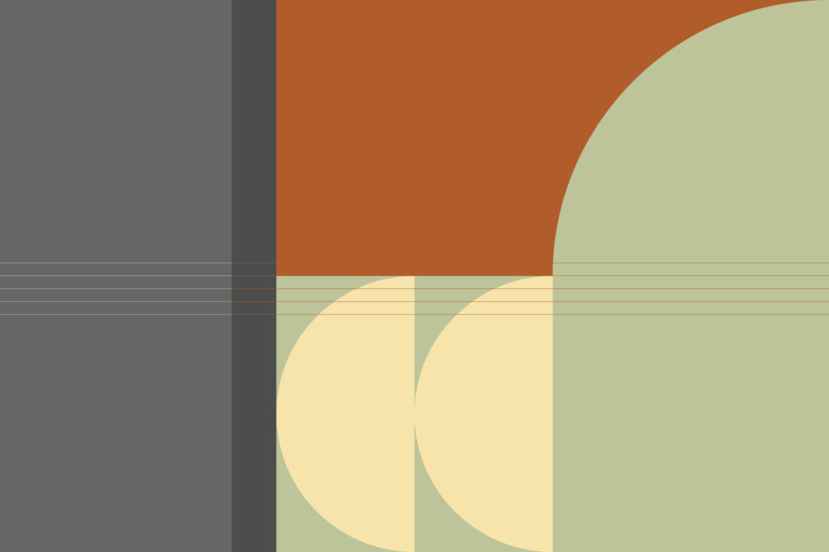 Retro Rhythm Wall Mural in your room — zoomed