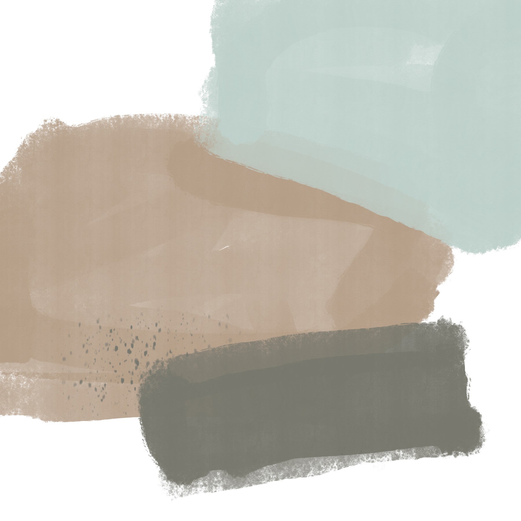 Modern Pastel Brush Strokes Wall Mural