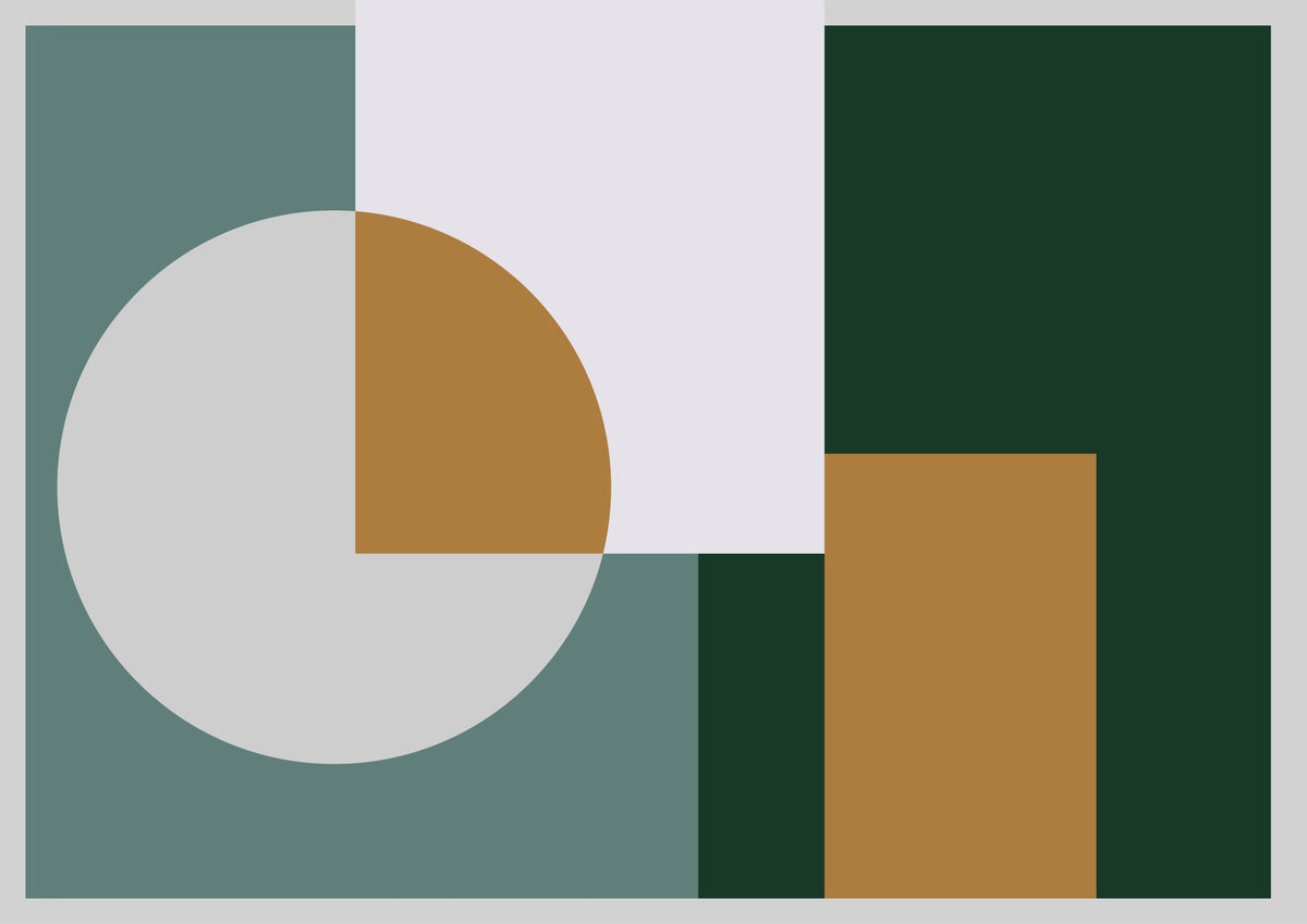 Modern Geometric Harmony Wall Mural in your room