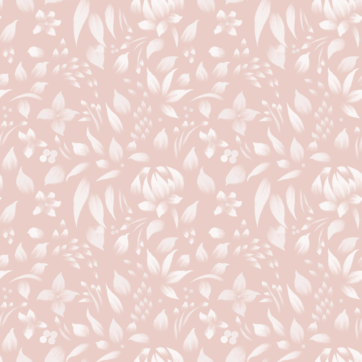 Blush blooming spring calming flowers Wallpaper⁠ in your room