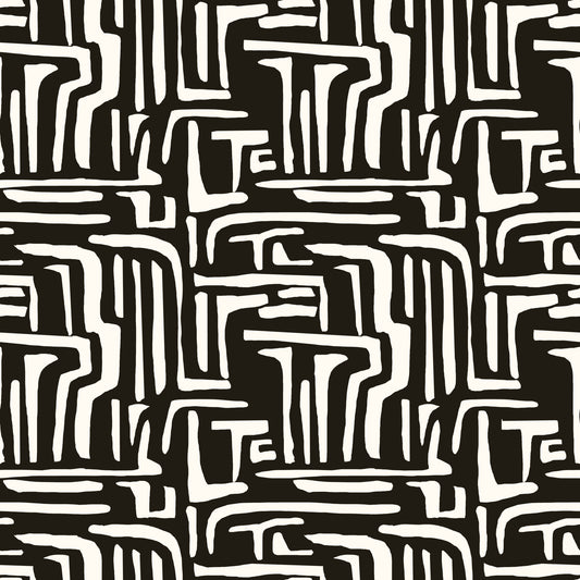 Modern Tribal Maze Wallpaper⁠
