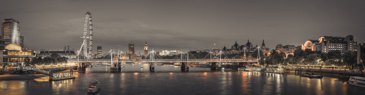 London's Nightfall Wall Mural in your room