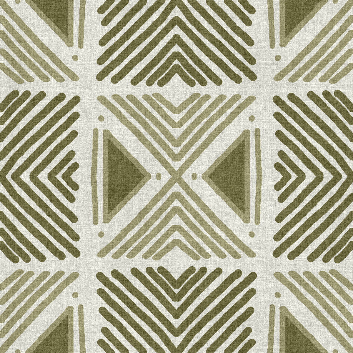 Tribal Herbs Motif Wallpaper⁠ in your room — zoomed