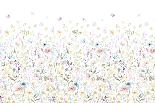Fresque murale florale « Murmures aquarelle » - 3279932