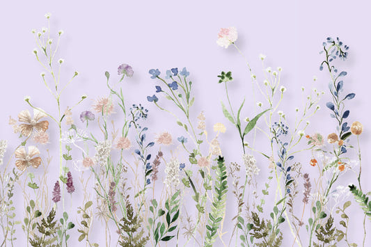 Aquarell-Wiesen-Wandbild - 3133176