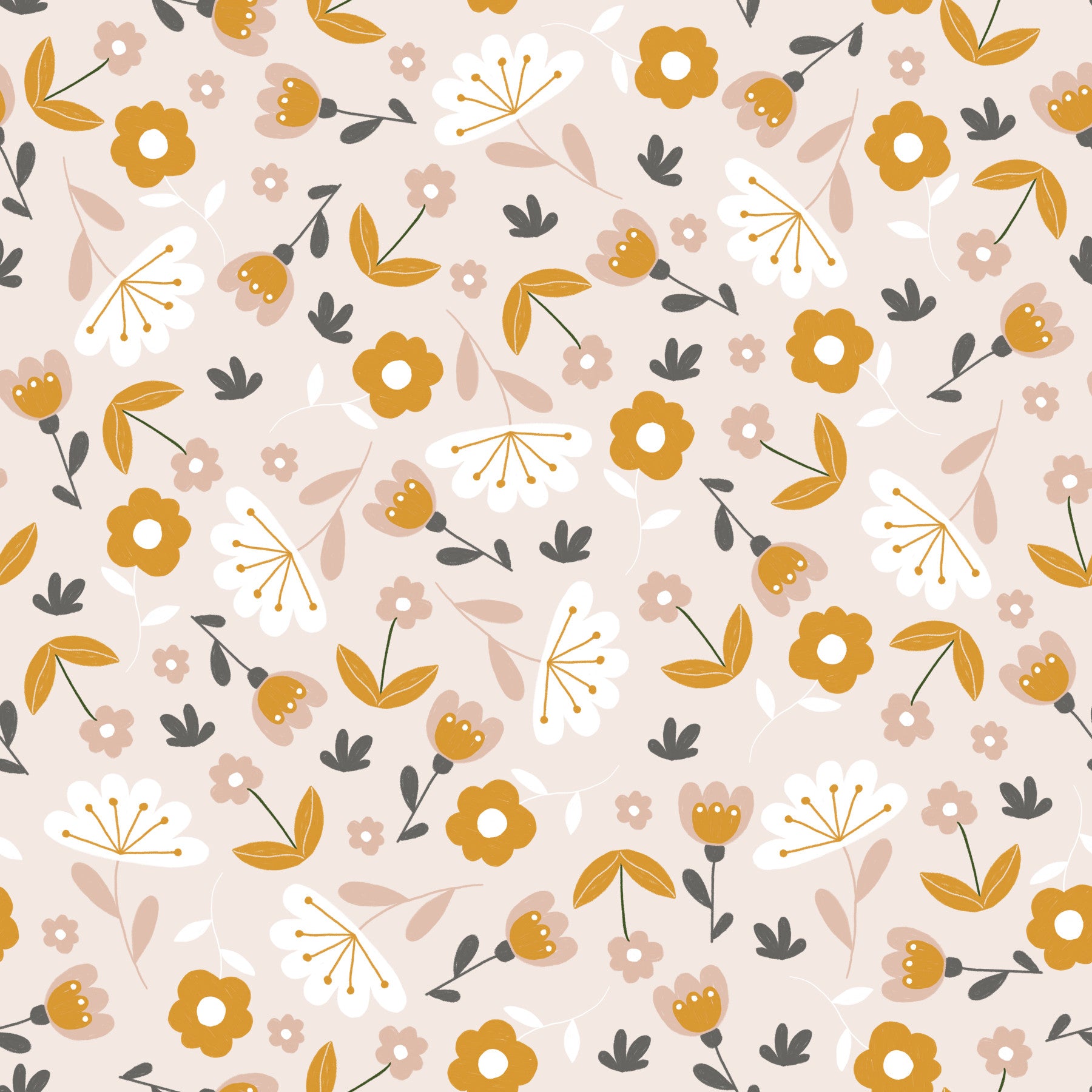 Zonnige dag met bloemenbehang - 2983567 in your room — zoomed