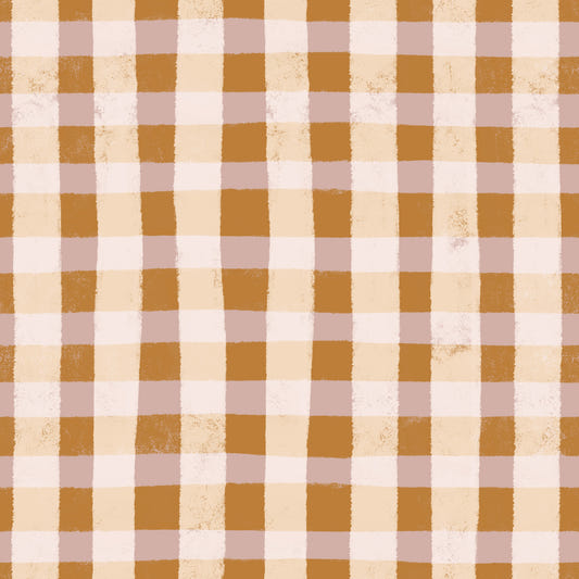 Carta da parati rustica a quadretti - 2983578