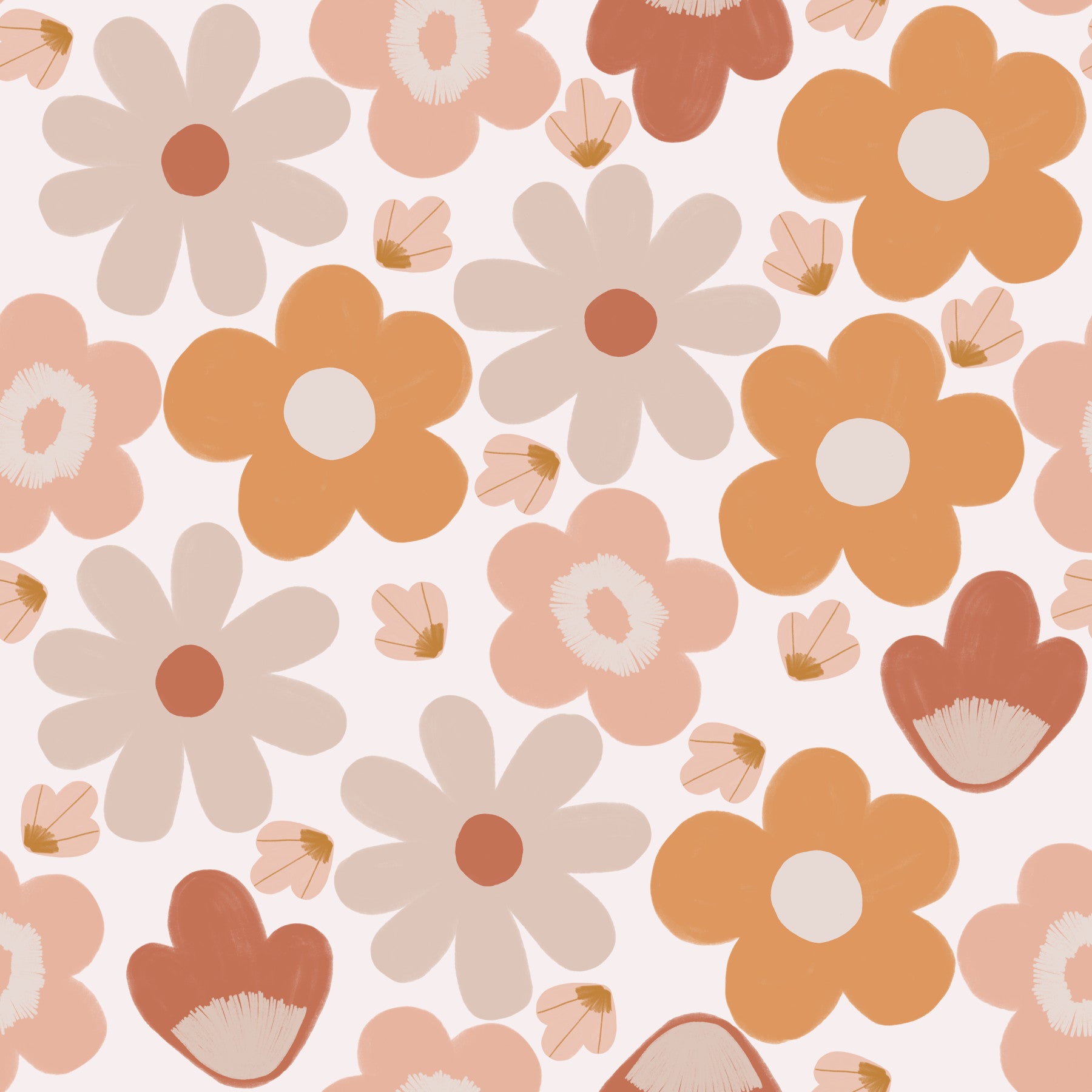 Boho Floral Dreams Tapete⁠ - 2983574 in your room — zoomed