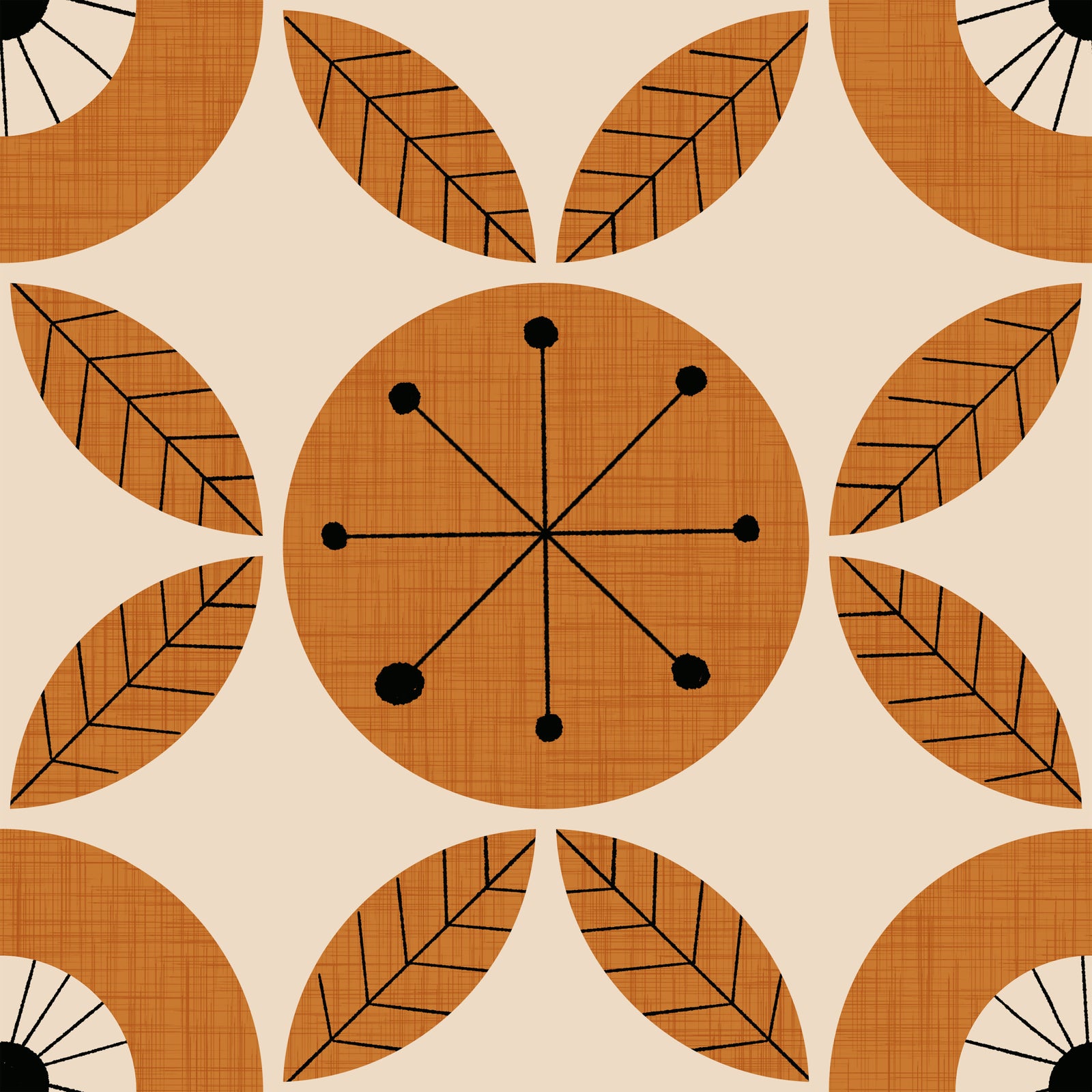 Tapete im Mid-Century-Charme⁠ - 2995318