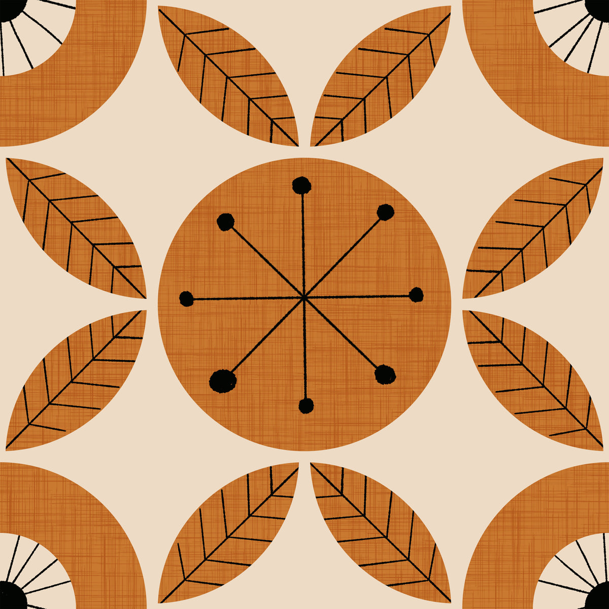 Tapete im Mid-Century-Charme⁠ - 2995318 in your room — zoomed