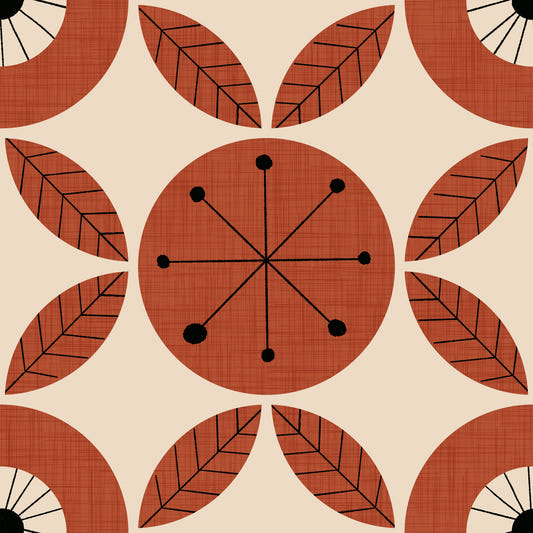 Retro Bloom Pattern Wallpaper⁠ -2995325