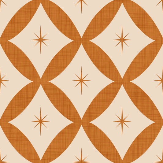 Retro Starburst Interweave Wallpaper⁠ -2995341