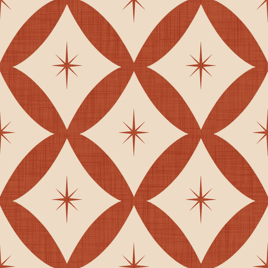 Retro Starburst Tile Wallpaper⁠ -2995342