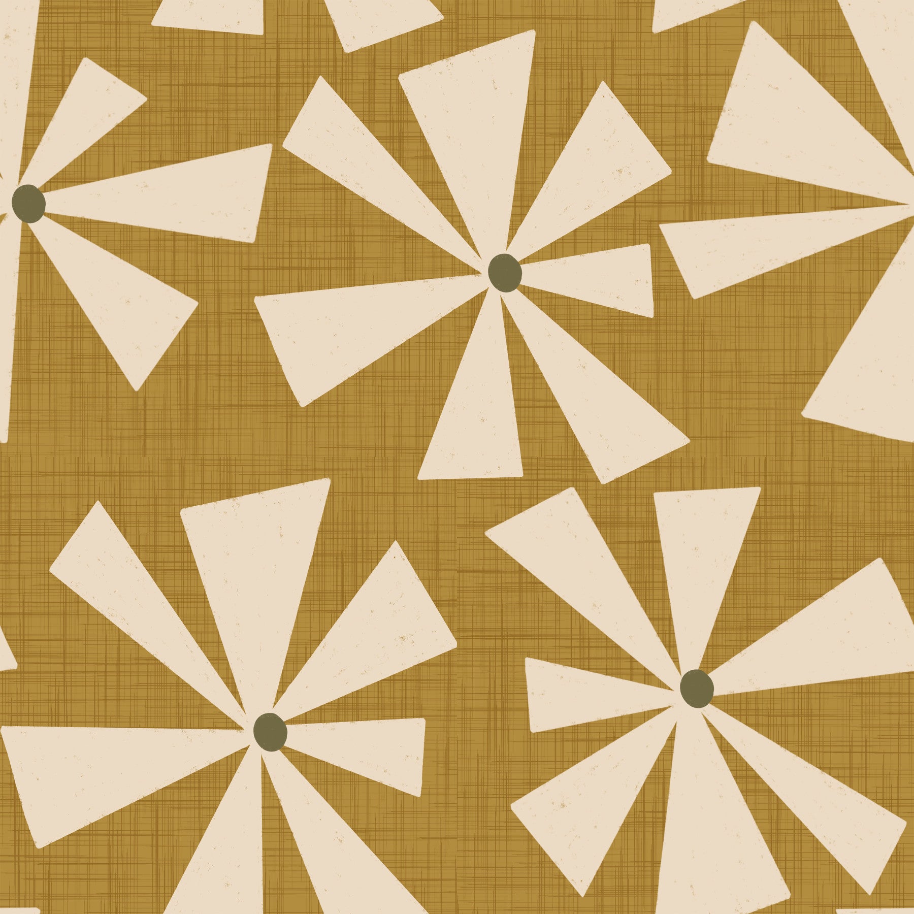 Retro Sunburst Bloom Wallpaper‚Å† -2995371