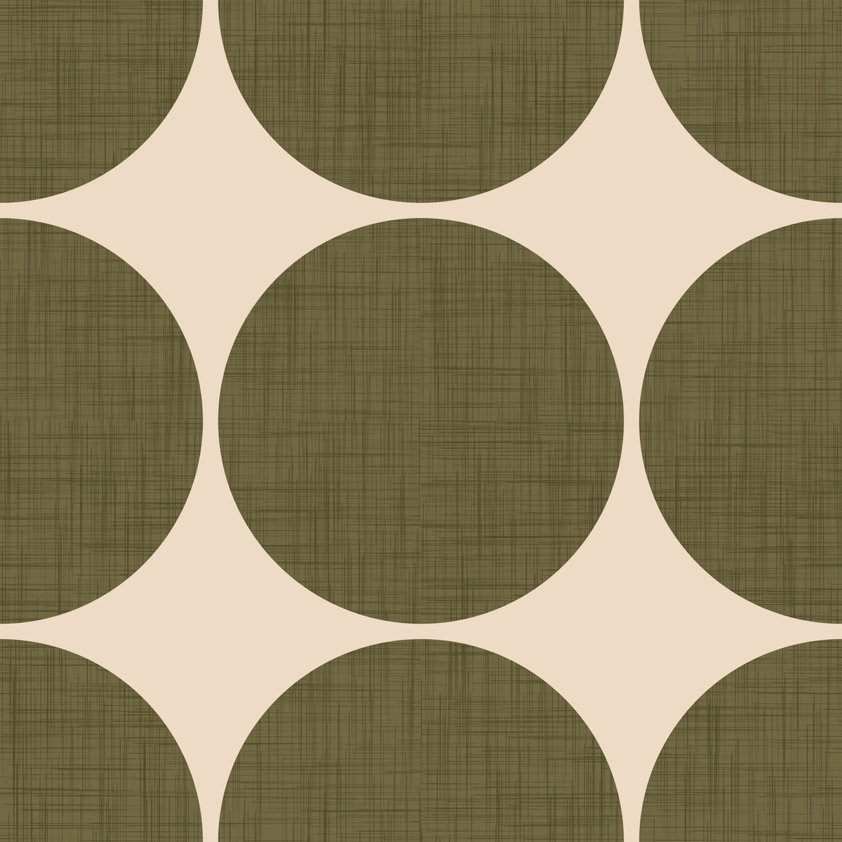Circles in Linen Wallpaper⁠ -2995400