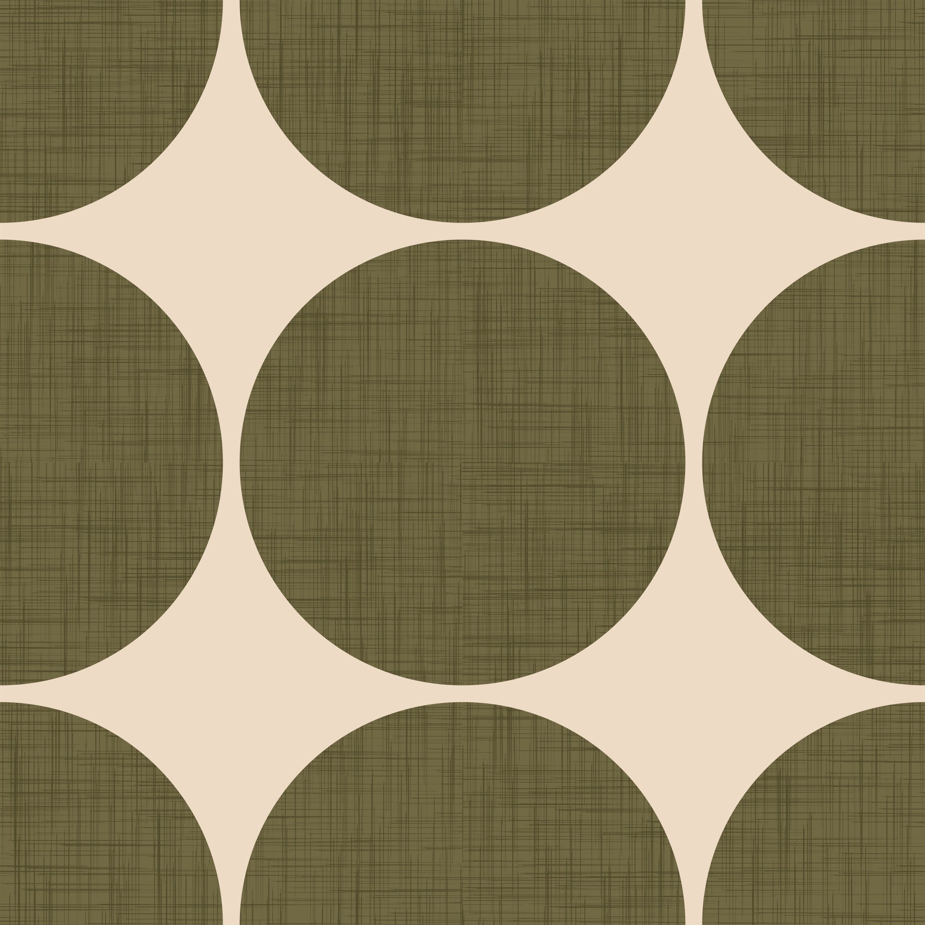 Circles in Linen Wallpaper⁠ -2995400 in your room — zoomed