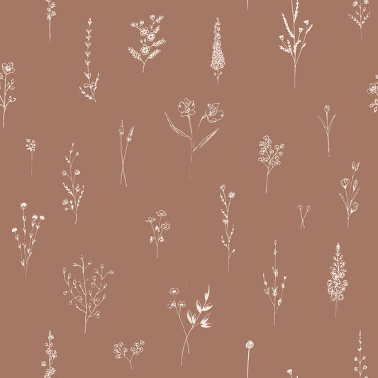 Rustic Bloom Sketch Wallpaper‚Å† -3005924