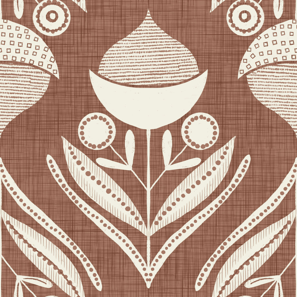 Earthy Floral Echo Wallpaper⁠ -3017114