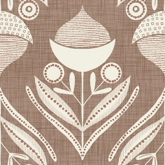 Retro Folk Floral Wallpaper‚Å† -3017129