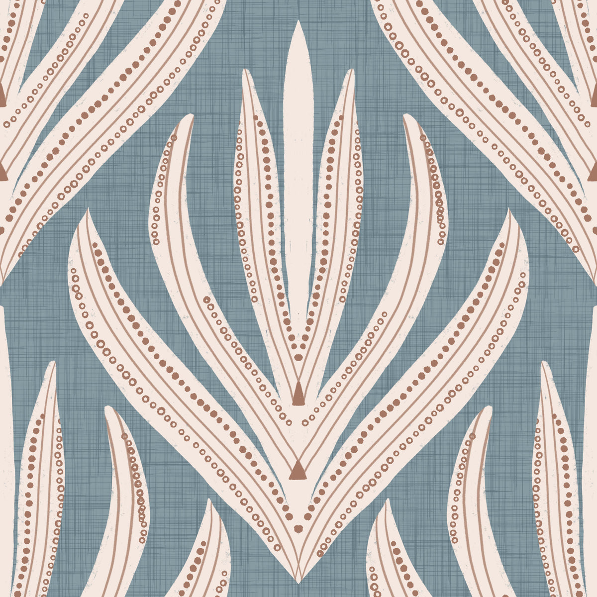 Floral Geometry in Muted Blue Wallpaper⁠ -3017148 in your room