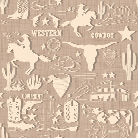 Papier peint Rêve de cowboy rustique⁠ -3017183