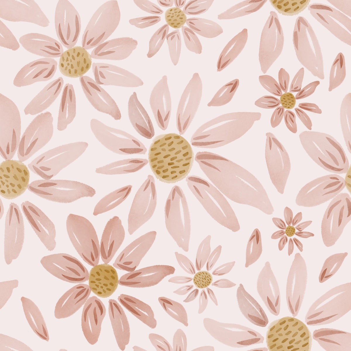 Dusty Rose Floral Dream Wallpaper⁠ -3042403 in your room — zoomed