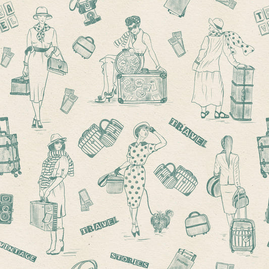 Vintage Travelogue Wallpaper‚Å† -3239401