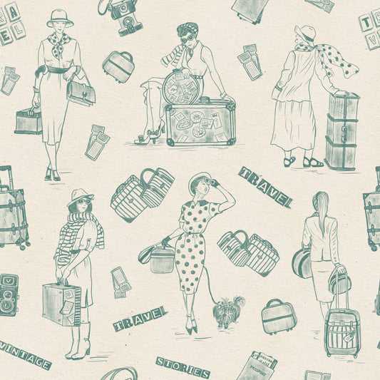 Vintage Travelogue Wallpaper⁠ -3239401