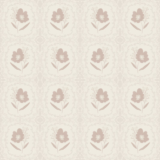 Papier peint Sérénité florale subtile