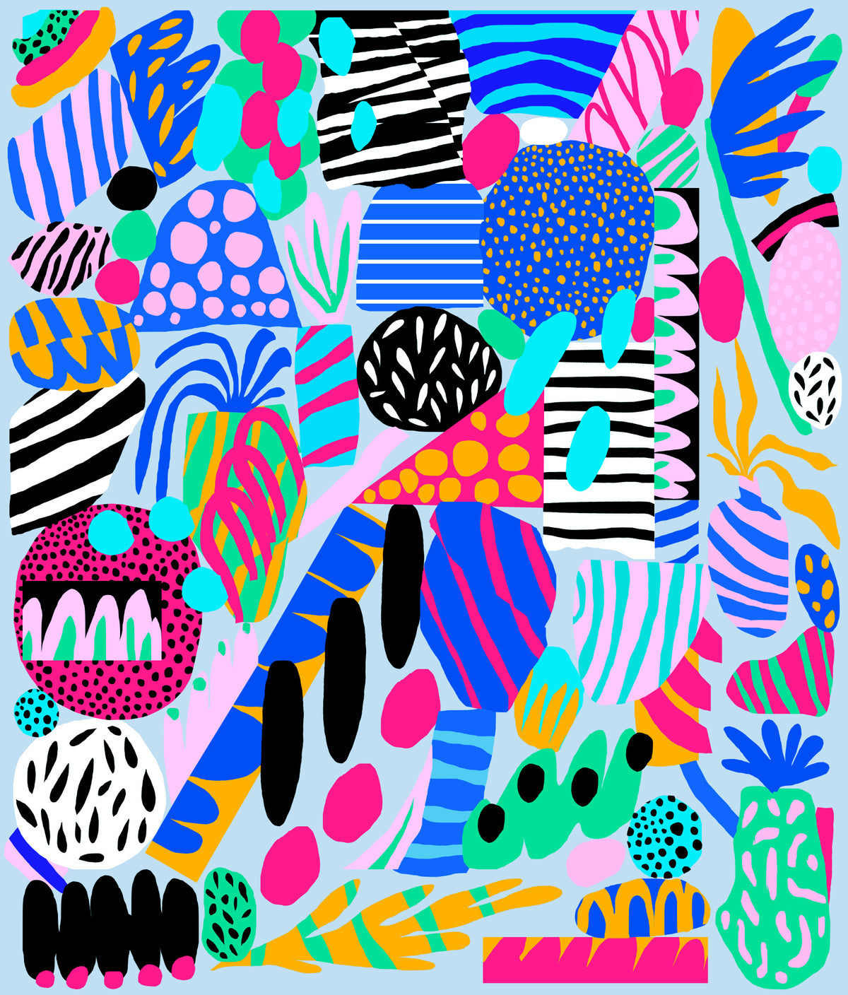 Party forms Wall Mural in your room — zoomed