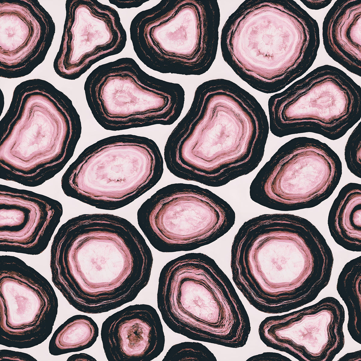 Pink Agate Stone Design Wallpaper⁠ in your room — zoomed