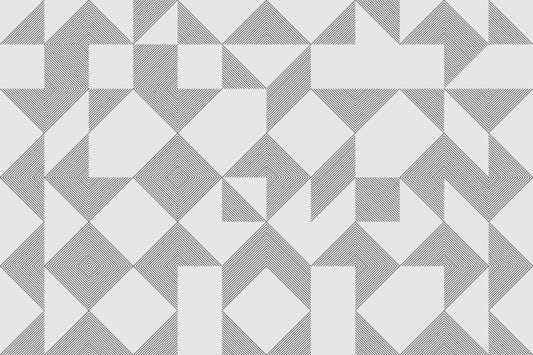 Fresque murale à blocs linéaires minimalistes