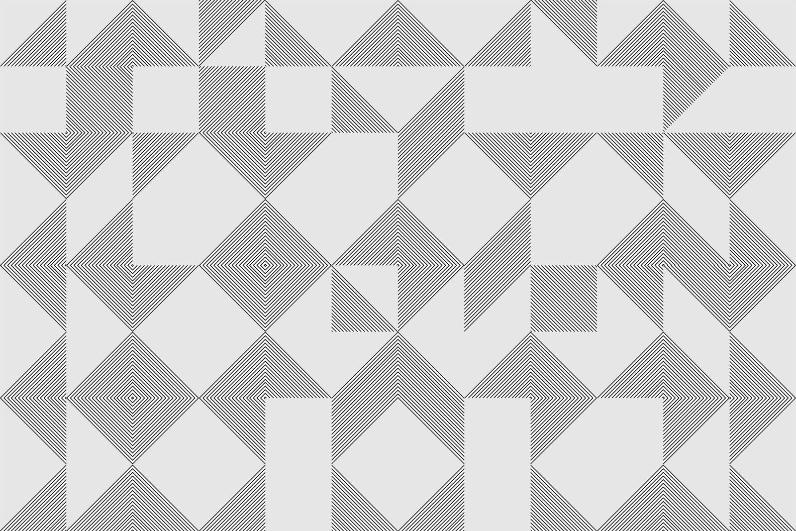 Minimalist Line Blocks Wall Mural
