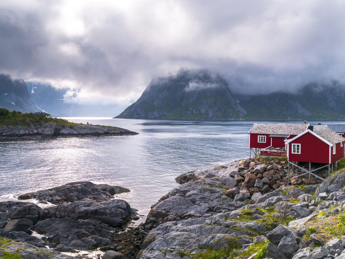 Norwegian Fjord Escape Wall Mural in your room