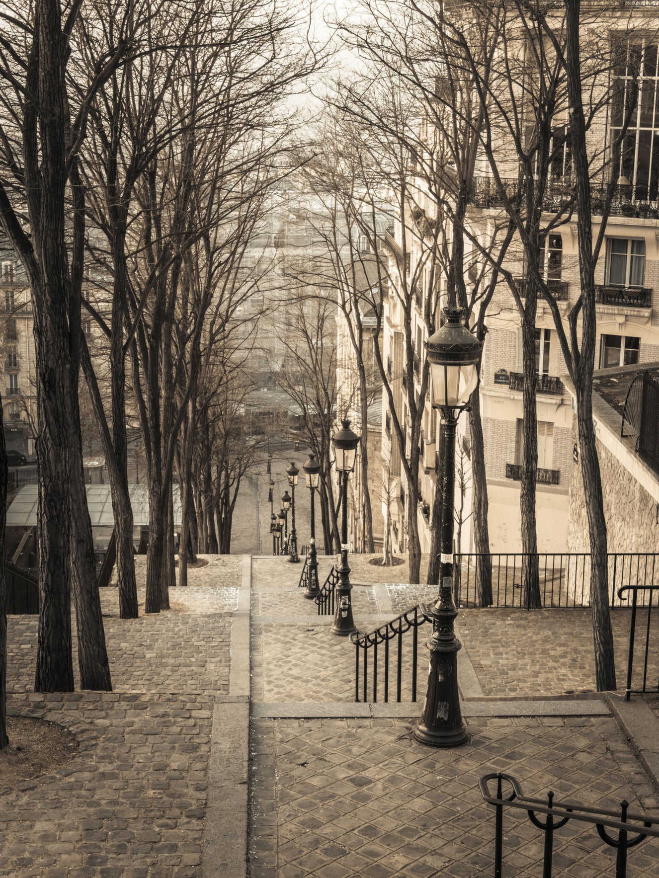 Montmartre stairs Wall Mural