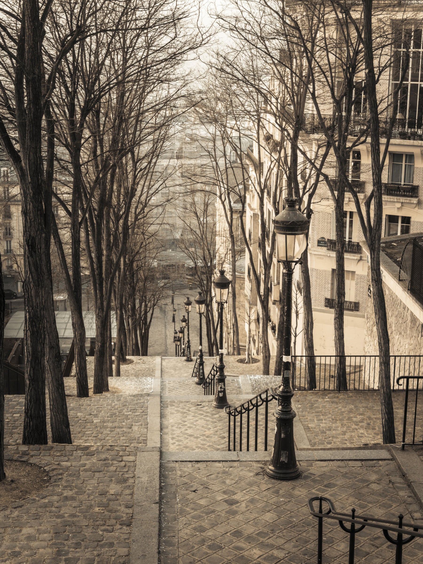 Montmartre stairs Wall Mural