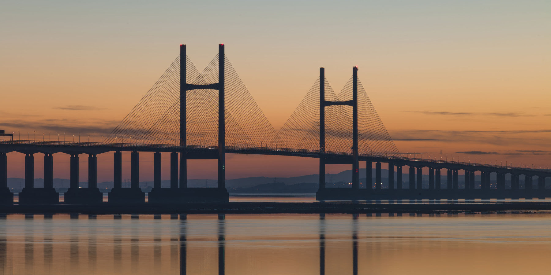Severn Bridge at Dusk Wall Mural