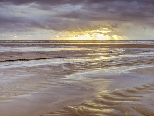 Blackpool beach Sunset Wall Mural