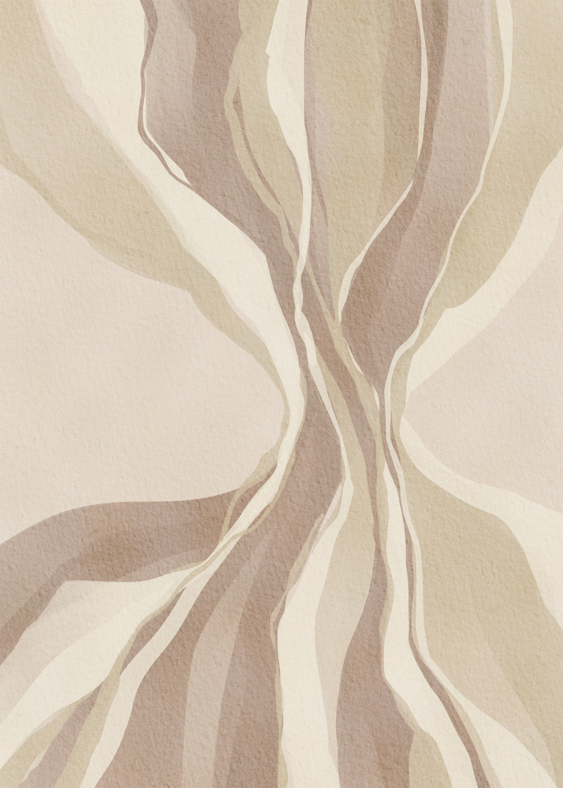 Whispering Waves Wall Mural in your room — zoomed
