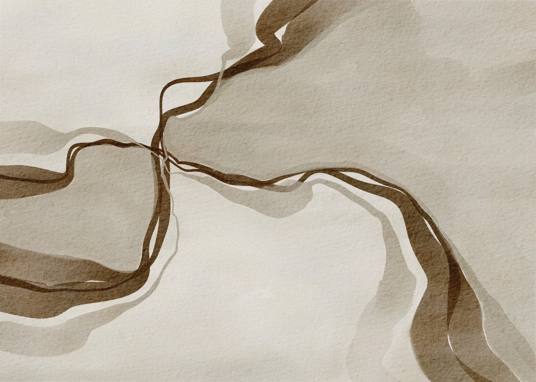 Whispers of Sepia Wall Mural in your room — zoomed
