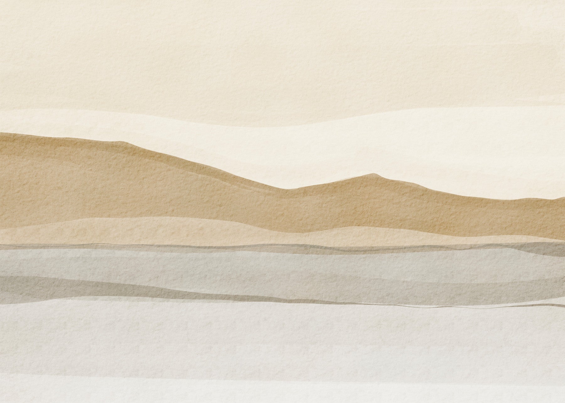 Fresque murale Paysage de sable serein in your room — zoomed